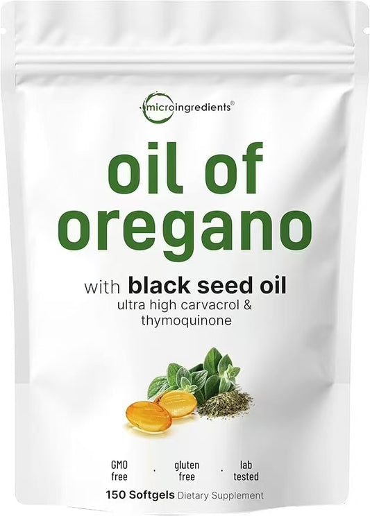 Oil of Oregano with Black Seed Oil, 150 Softgels